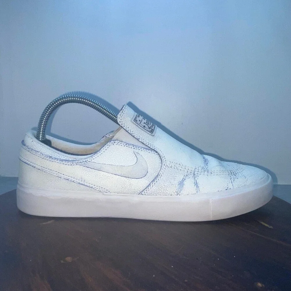 Nike SB Zoom Stefan Janoski RM Slip On Mens Shoes Size 8 White Sneakers Skate
